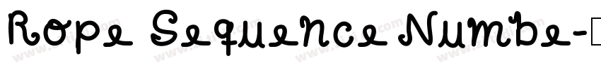Rope Sequence Numbe字体转换